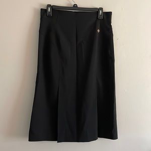 Roberto Cavalli black long skirt size 44 fleece wool blend